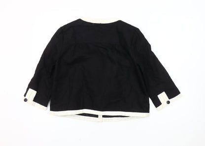 Camaieu Women's Black 3/4 Sleeve Blazer, Size 10