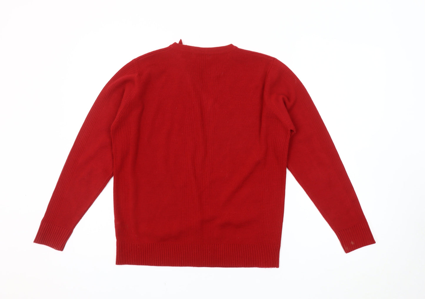 Womens UK Size 10-12 Berkertex Red Pullover Jumper