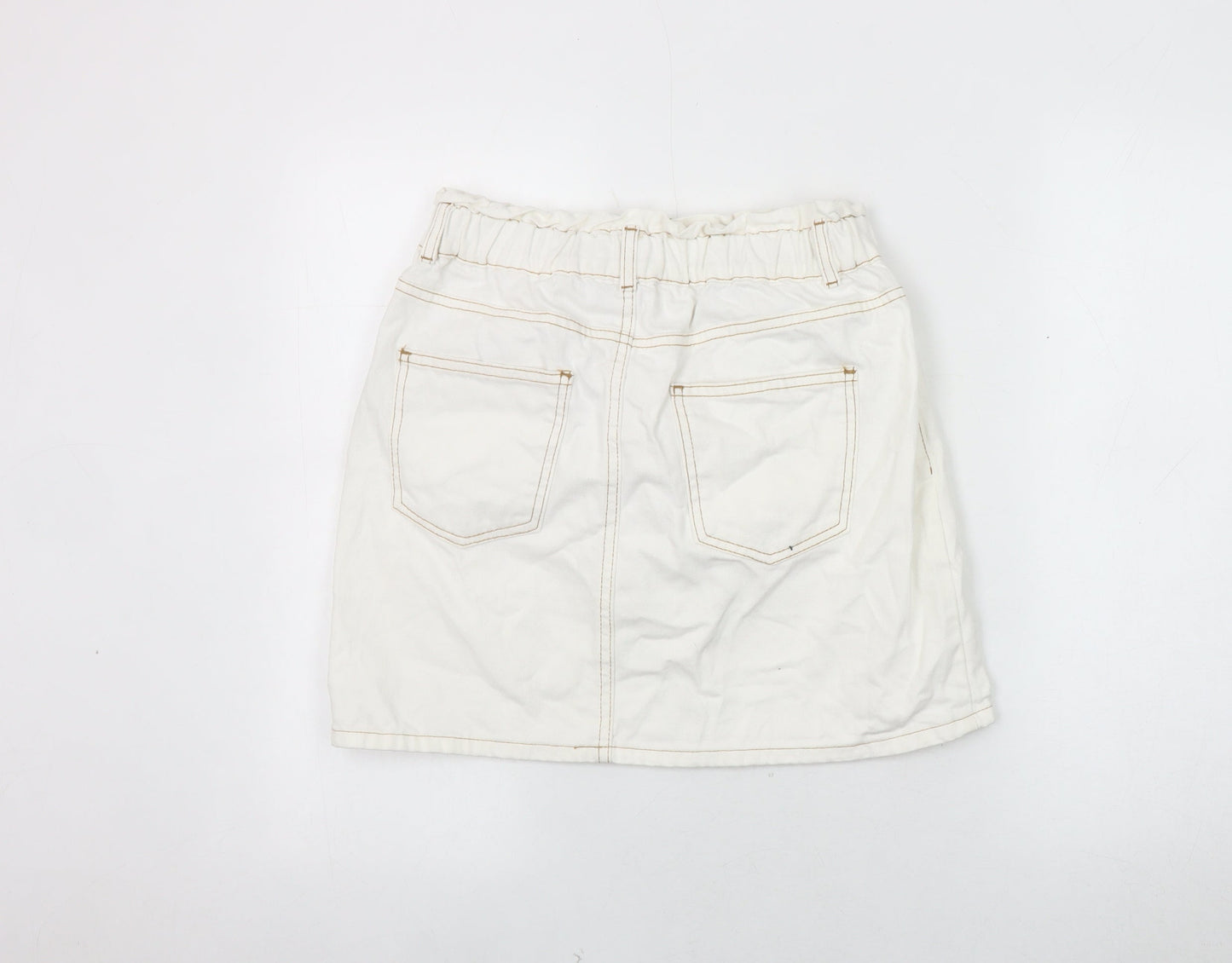 New Look Women's White Denim Skirt Size 12