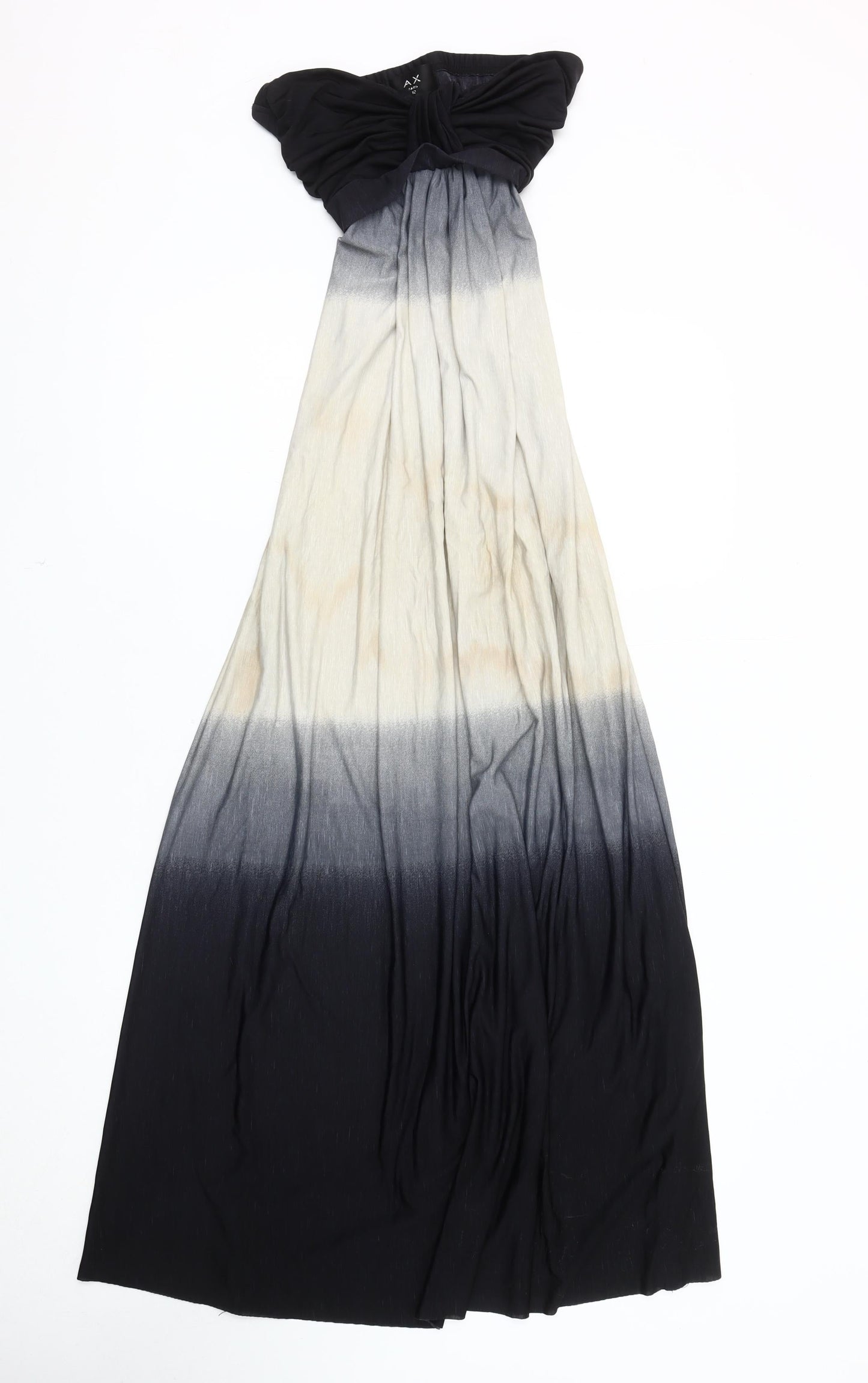 AX Paris Women's Strapless Long Black Dress Size 10