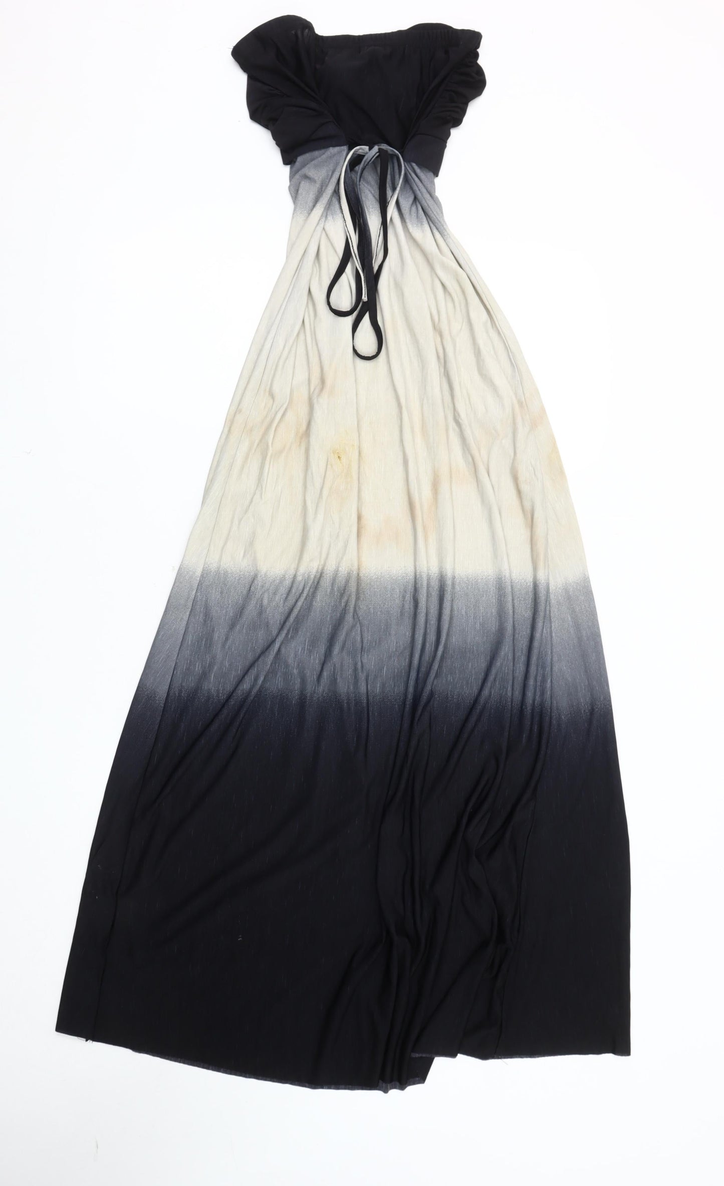 AX Paris Women's Strapless Long Black Dress Size 10