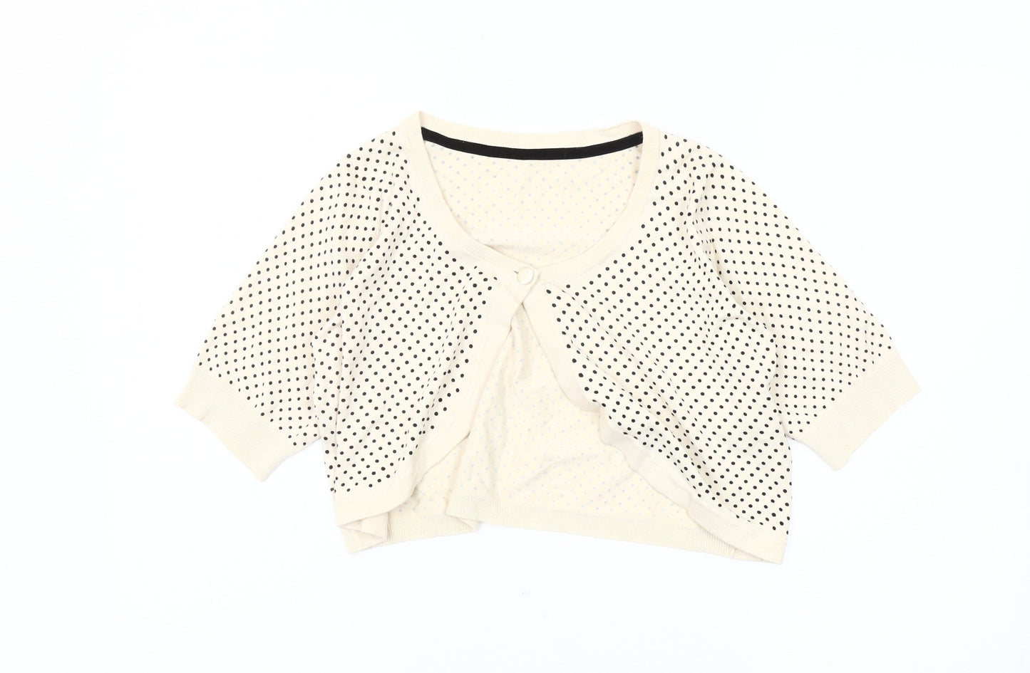 Womens UK Size 14 Marks and Spencer Ivory Cardigan Jumper