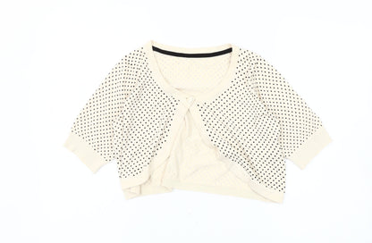 Womens UK Size 14 Marks and Spencer Ivory Cardigan Jumper