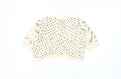 Womens UK Size 14 Marks and Spencer Ivory Cardigan Jumper