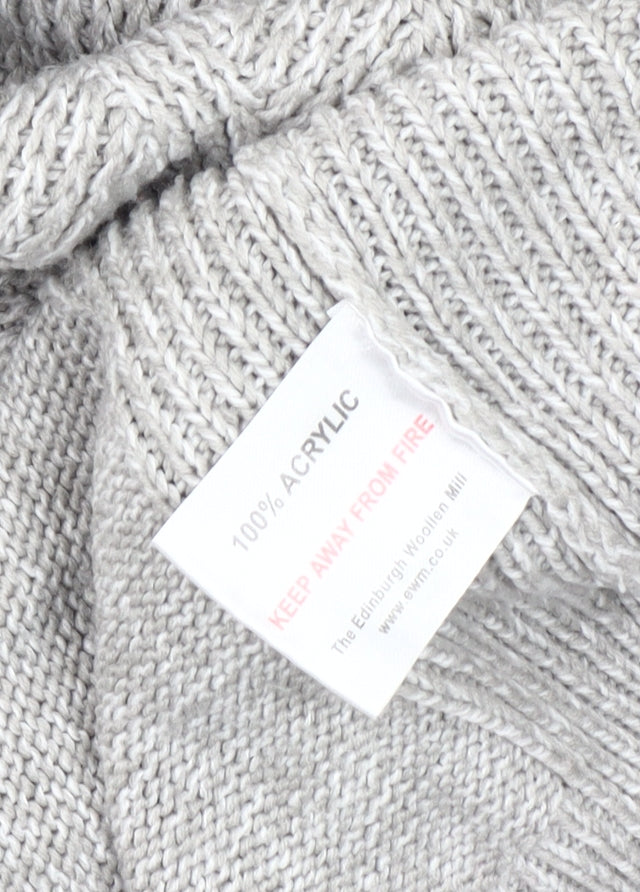 Womens UK Size M ISLE Grey Pullover Jumper