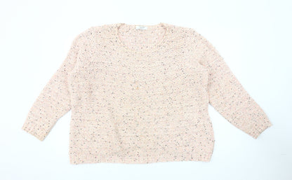 Mayfair Women's Multicoloured Chunky-Knit Pullover, Size 20