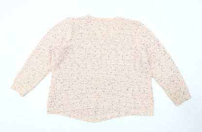 Mayfair Women's Multicoloured Chunky-Knit Pullover, Size 20