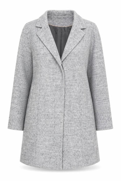 Womens UK Size 14 BHS Grey Basic Coat