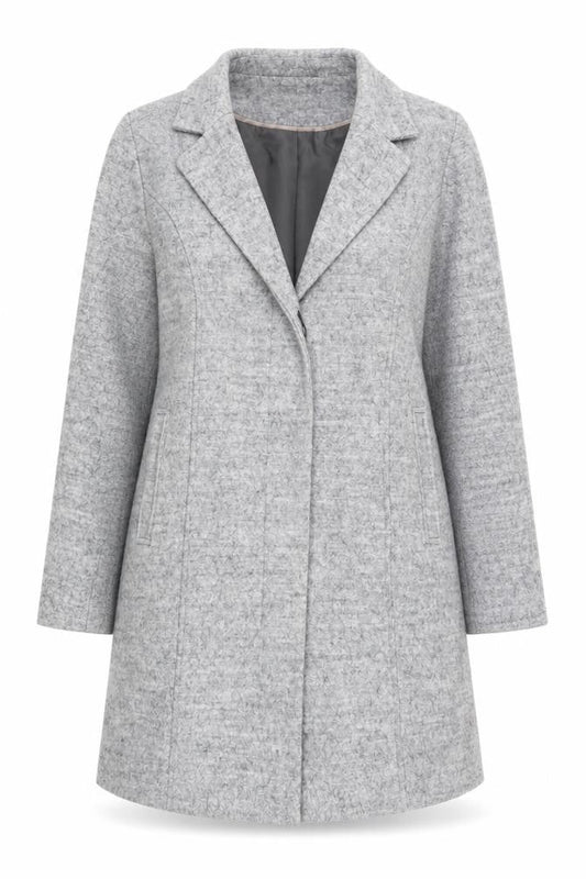 Womens UK Size 14 BHS Grey Basic Coat