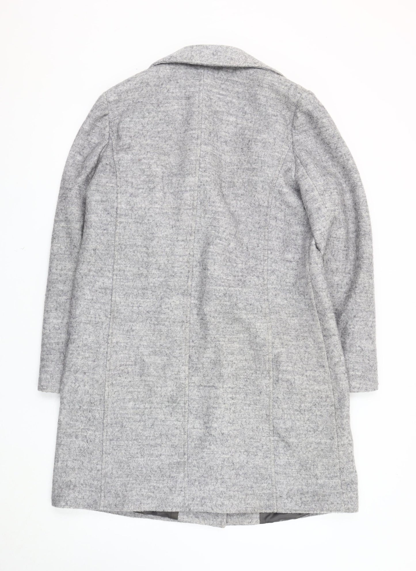 Womens UK Size 14 BHS Grey Basic Coat