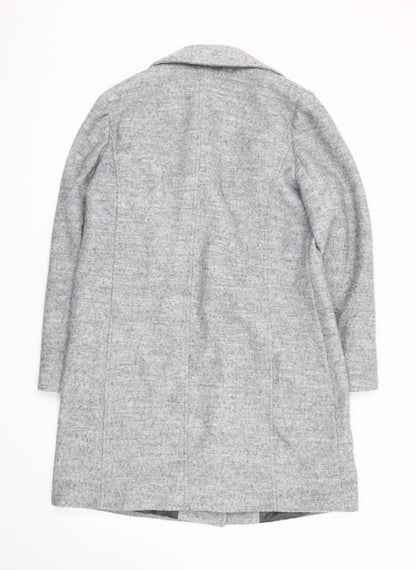 Womens UK Size 14 BHS Grey Basic Coat