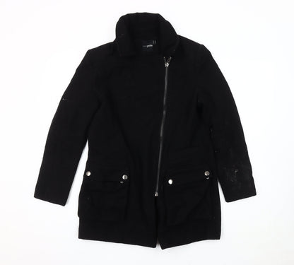 ASOS Women’s Black Mid-Length Wool Jacket - Size 10