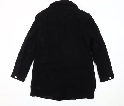 ASOS Women’s Black Mid-Length Wool Jacket - Size 10