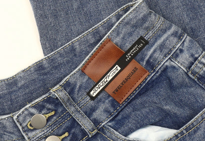 TWELVESQUARE Women's Blue Straight Jeans Size M