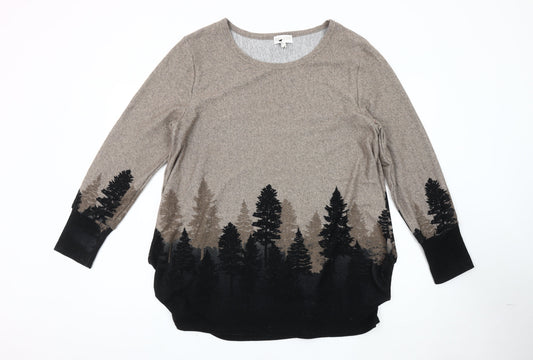 Apricot Women's Brown Pullover Jumper Size 12