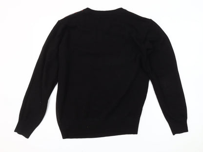 Ballantrae Men's Black Argyle S Pullover Jumper