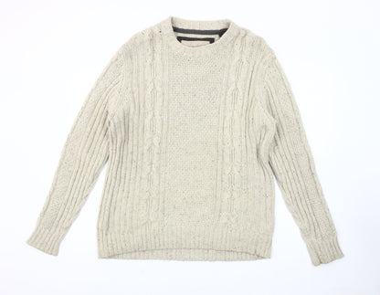Rocha John Rocha Men's Beige Wool Pullover Jumper M