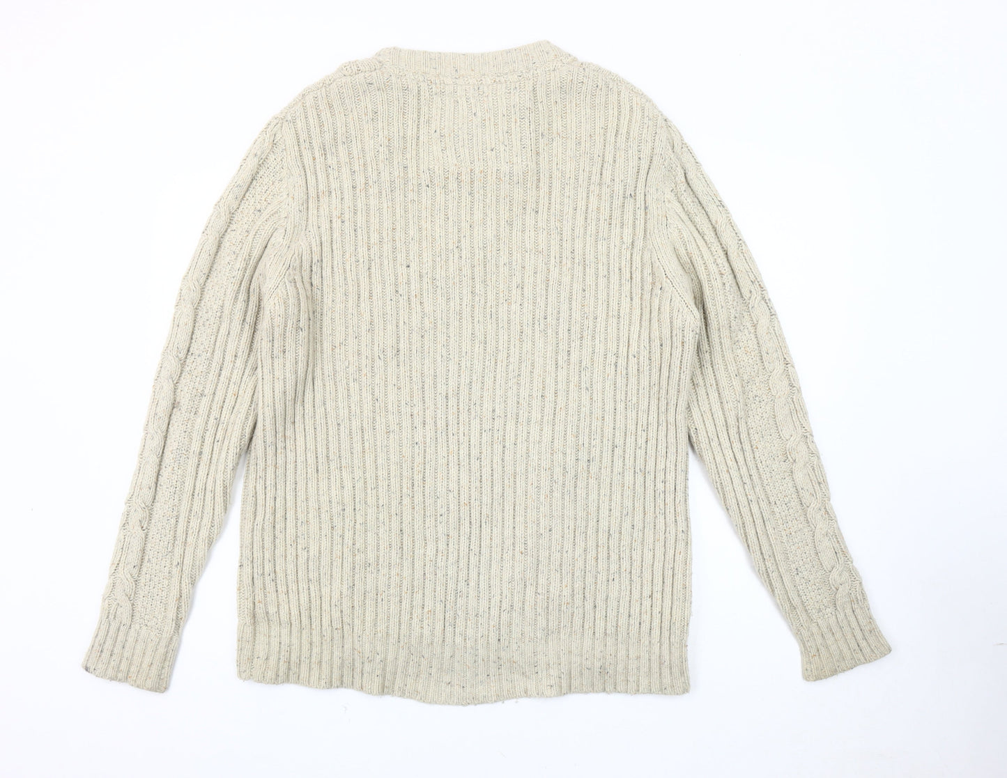 Rocha John Rocha Men's Beige Wool Pullover Jumper M