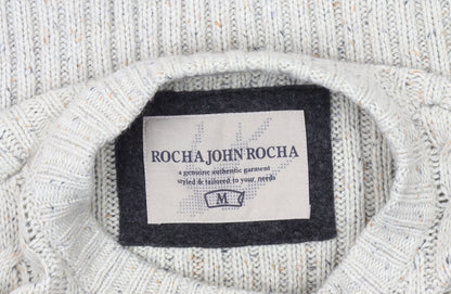 Rocha John Rocha Men's Beige Wool Pullover Jumper M