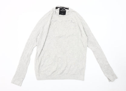 Hollister Men's Grey L Pullover Jumper Crew Neck