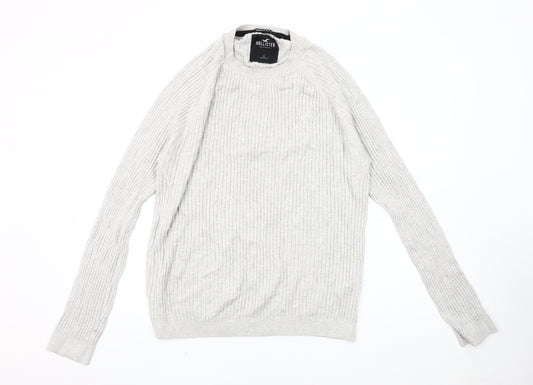 Hollister Men's Grey L Pullover Jumper Crew Neck