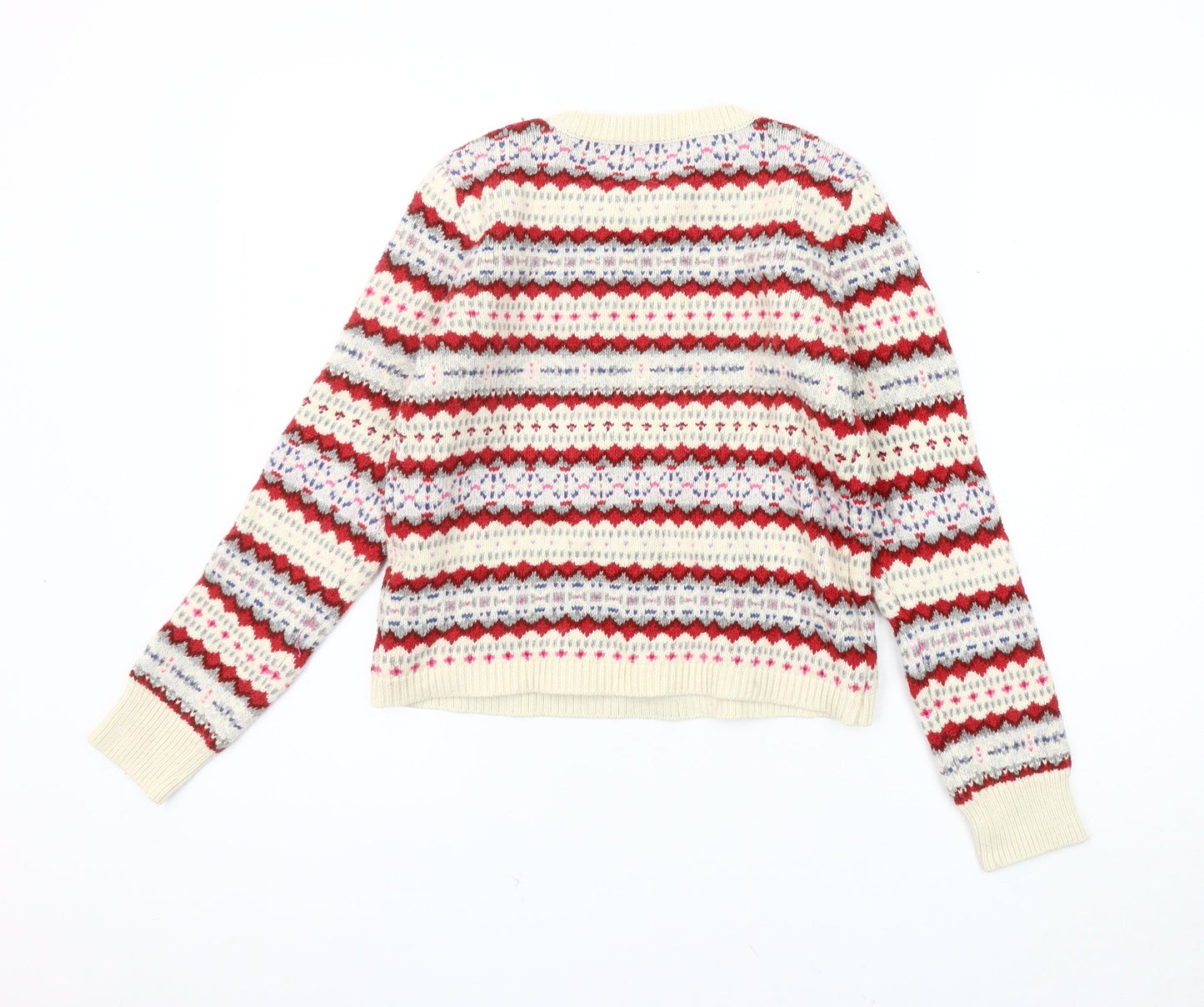 Gap Girls Multicoloured Fair Isle Pullover Jumper, Size 12