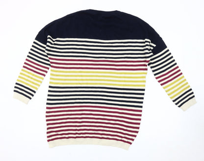 Womens UK Size 8 Brakeburn Multicoloured Pullover Jumper