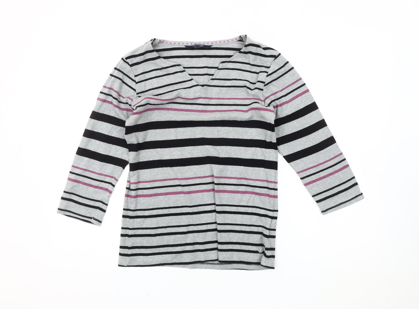 Maine New England Women's 3/4 Sleeve Striped Top 12