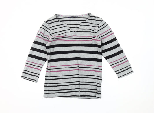 Maine New England Women's 3/4 Sleeve Striped Top 12