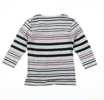 Maine New England Women's 3/4 Sleeve Striped Top 12