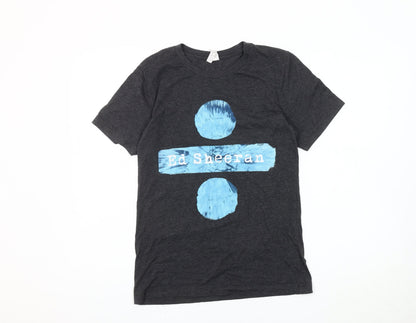 Mens UK Size S Bella + Canvas Black  T-Shirt