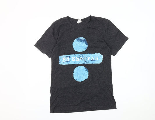 Mens UK Size S Bella + Canvas Black  T-Shirt