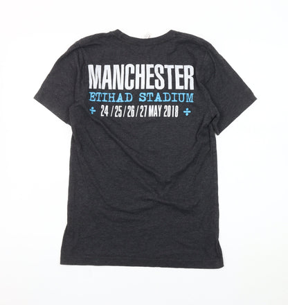 Mens UK Size S Bella + Canvas Black  T-Shirt