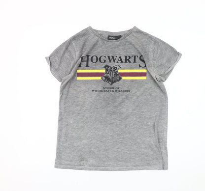 Womens UK Size 10 Harry Potter Grey  T-Shirt