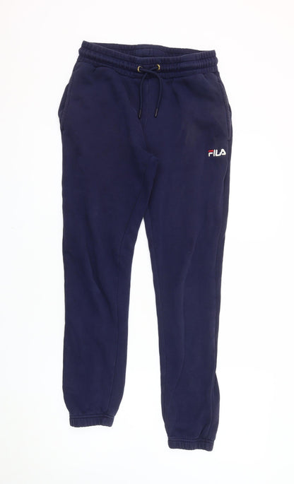 Fila Men's Blue Jogger Trousers, Size S, Elastic Waist