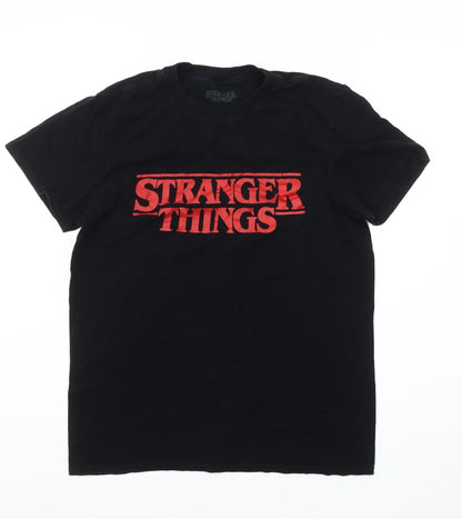 Primark Men's Black XS Stranger Things T-Shirt