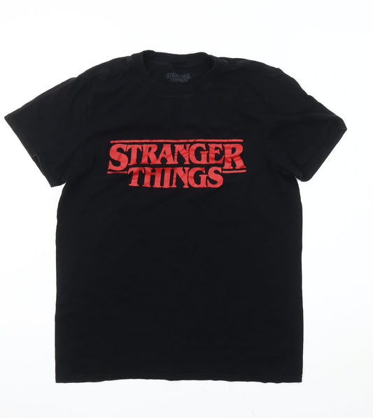 Primark Men's Black XS Stranger Things T-Shirt