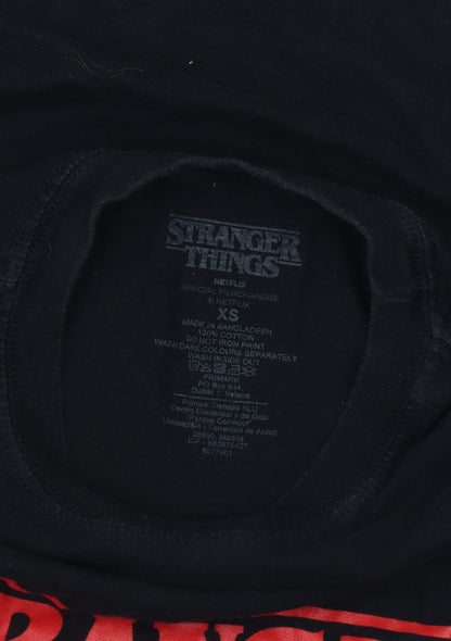 Primark Men's Black XS Stranger Things T-Shirt