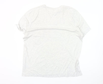 Peppa Pig Men's 2XL Grey T-Shirt Dad Graphic Crew Neck