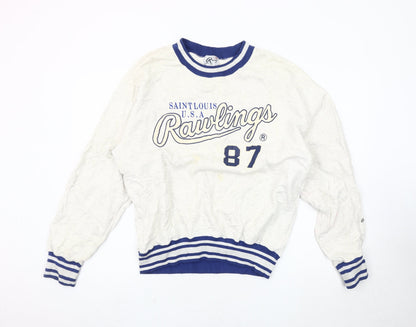 Rawlings Men's White Graphic Sweatshirt L