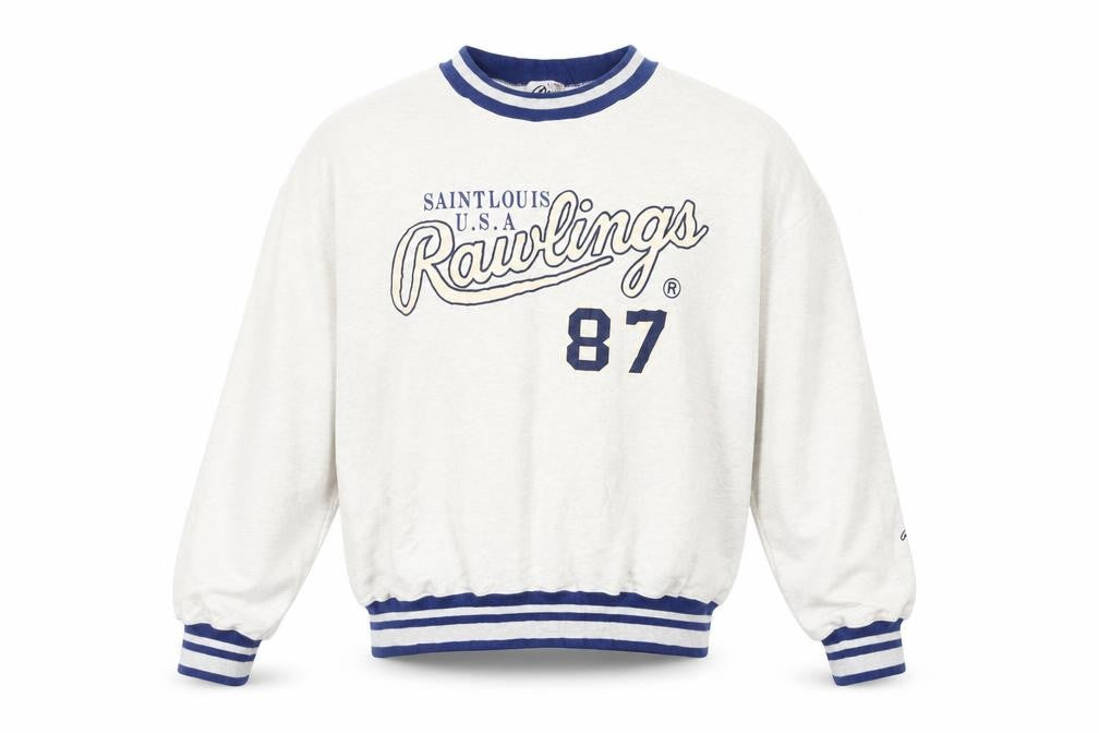Rawlings Men's White Graphic Sweatshirt L