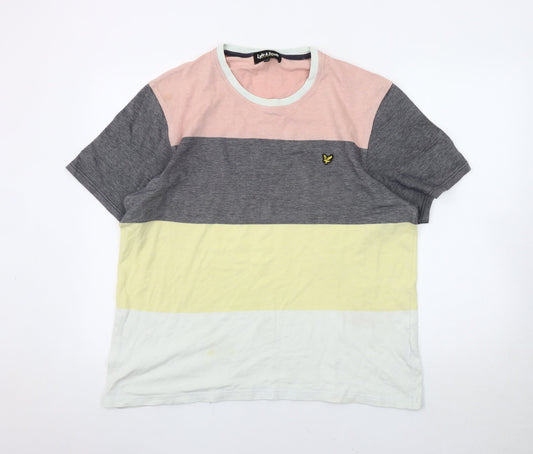 Lyle & Scott Men's Multicoloured 2XL Colourblock T-Shirt
