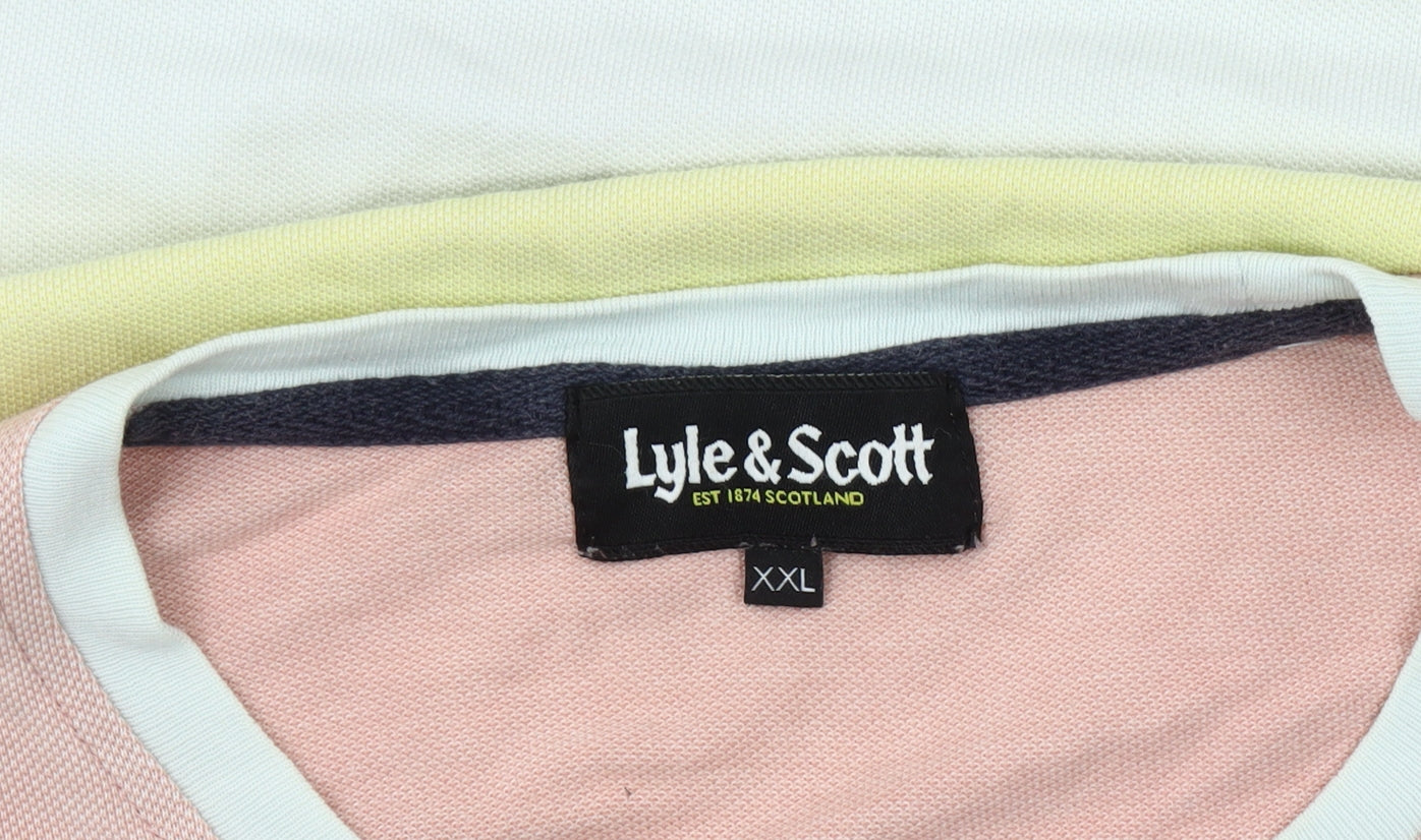 Lyle & Scott Men's Multicoloured 2XL Colourblock T-Shirt