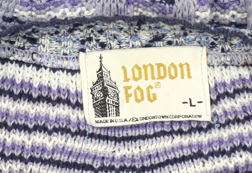 London Fog Men's Multicoloured L Cardigan Jumper