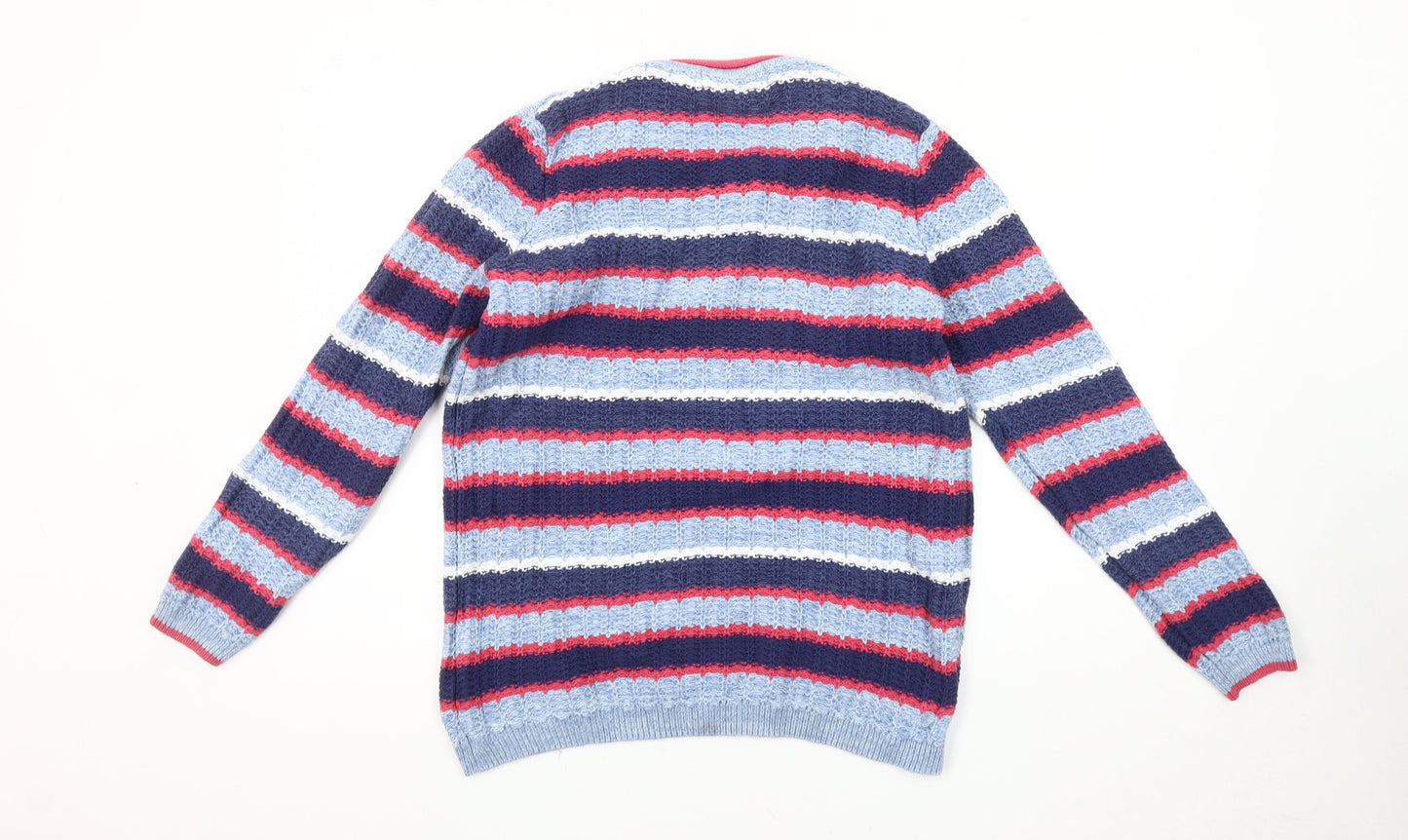 Womens UK Size M Isle Essentials Multicoloured Pullover Jumper