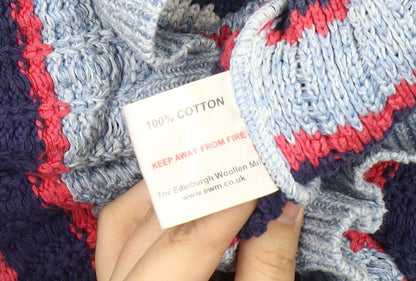 Womens UK Size M Isle Essentials Multicoloured Pullover Jumper