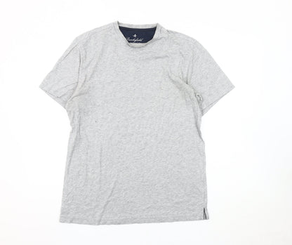 Brookfield Men's Grey Cotton Crew Neck T-Shirt M