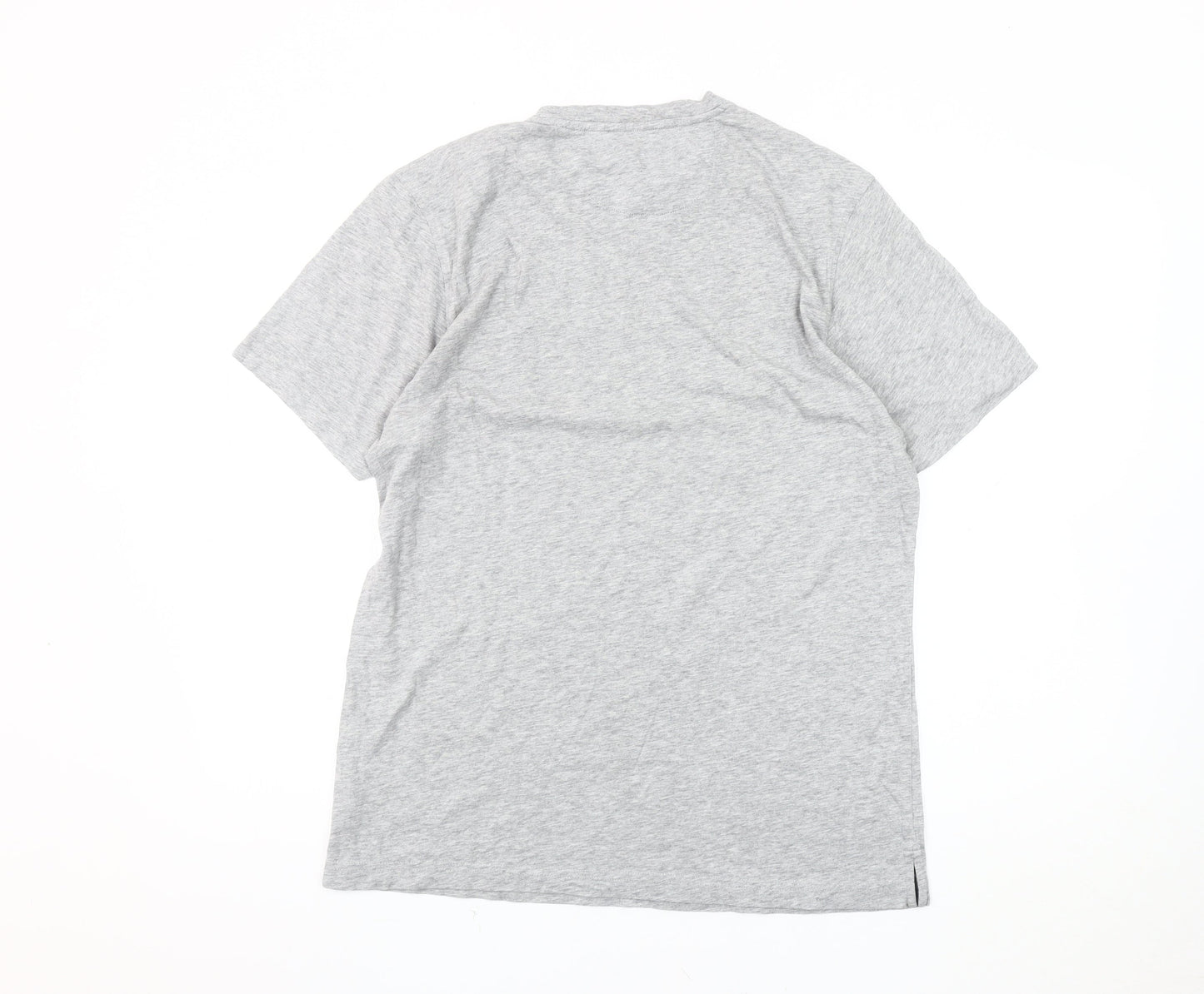 Brookfield Men's Grey Cotton Crew Neck T-Shirt M