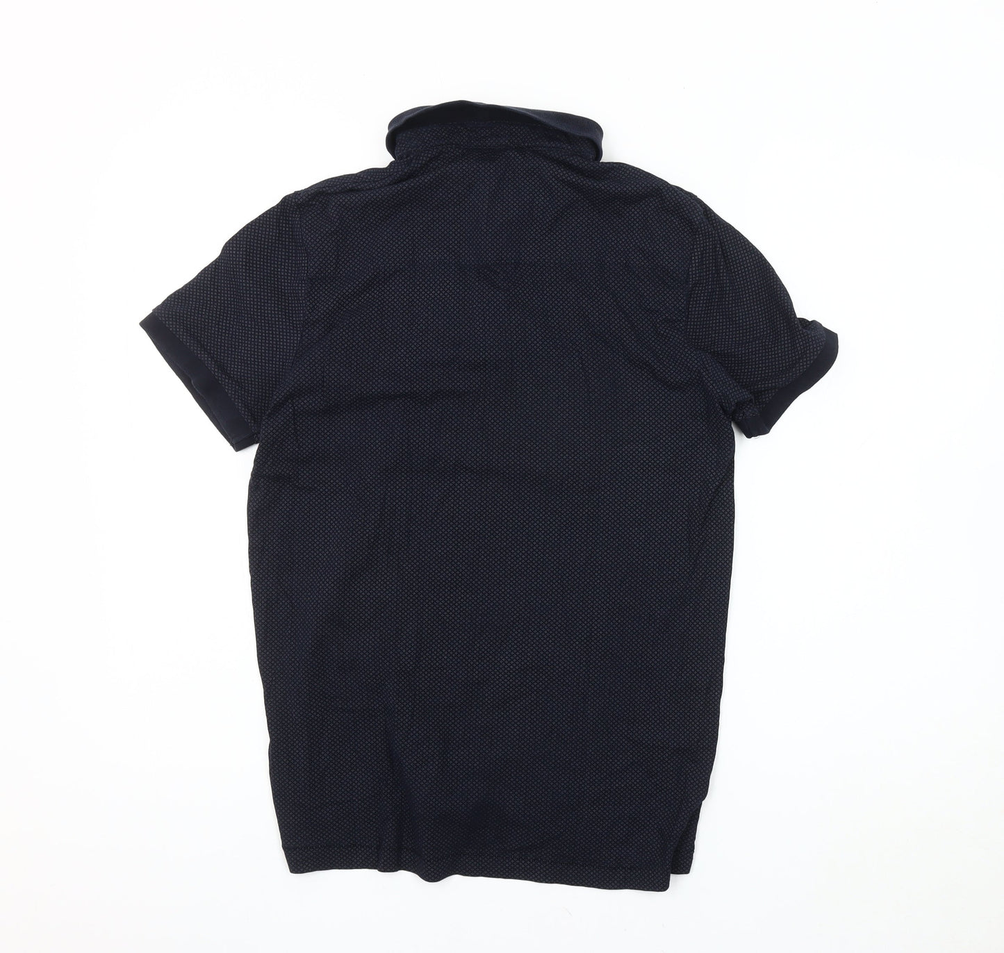 French Connection Men's Black Polo, M, Short Sleeve, Cotton