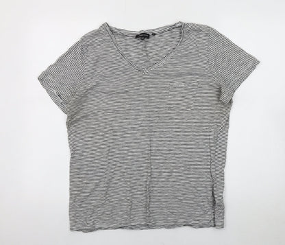 Womens UK Size 16 Superdry Black Basic T-Shirt